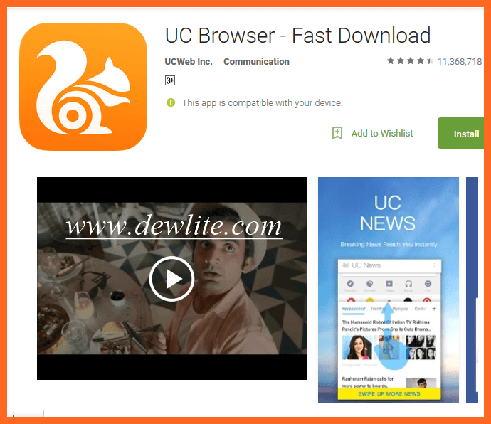 Download UC Browser Latest Version UC Web Browser Download Dewlite